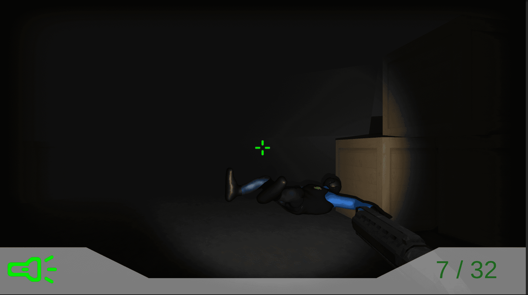 Online multiplayer first person shooter